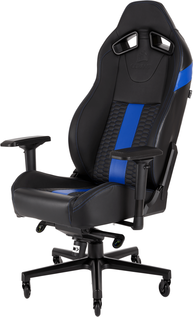 Corsair-T2-Road-Warrior-Gaming-Stuhl-blau---Armlehne-hhenverstellbar-Rckenlehne-neigbar-Sitzhhe-just-1