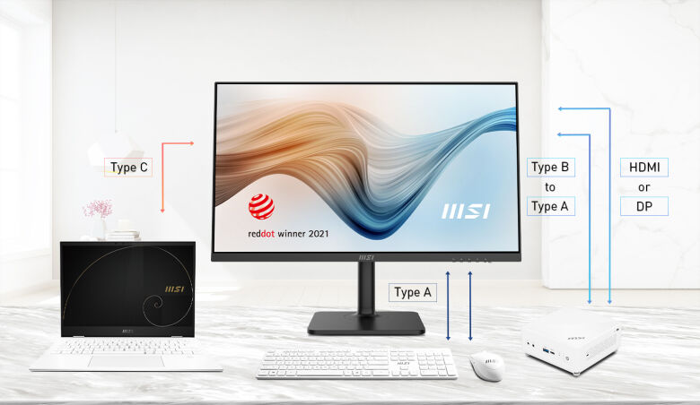 MSI-Modern-MD272PDE-Office-Monitor---IPS-USB-C-Pivot-2