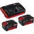 Einhell PXC 2x 3.0Ah Starter Kit & Twincharger Kit, Ladegerät