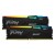 Kingston FURY Beast RGB Schwarz 16GB Kit (2x8GB) DDR5-5200 EXPO CL36 DIMM Arbeitsspeicher