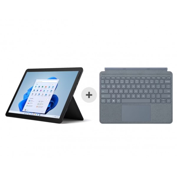 Microsoft Surface Go 3 - 128GB - 8GB - i3 - LTE - black inkl. Surface Go Signature Type Cover ice blue