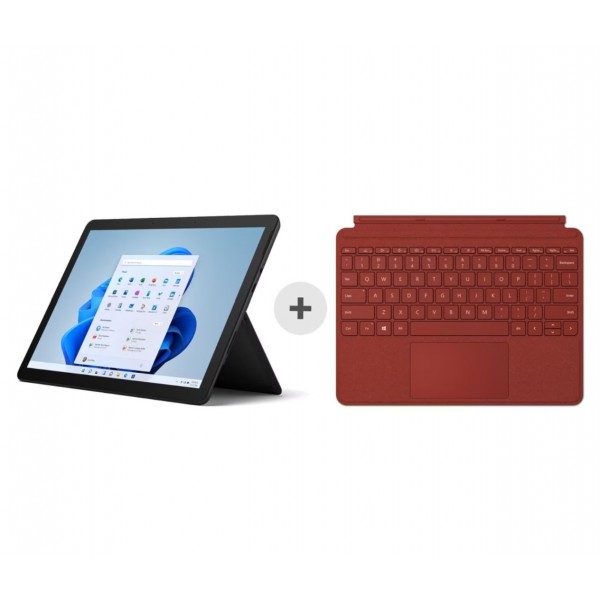 Microsoft Surface Go 3 - 128GB - 8GB - Intel Pentium inkl. Surface Go Signature Type Cover red