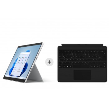 Microsoft Surface Pro 8 - i5 - 8GB - 128GB - Windows 11 inkl. Surface Type Cover - black